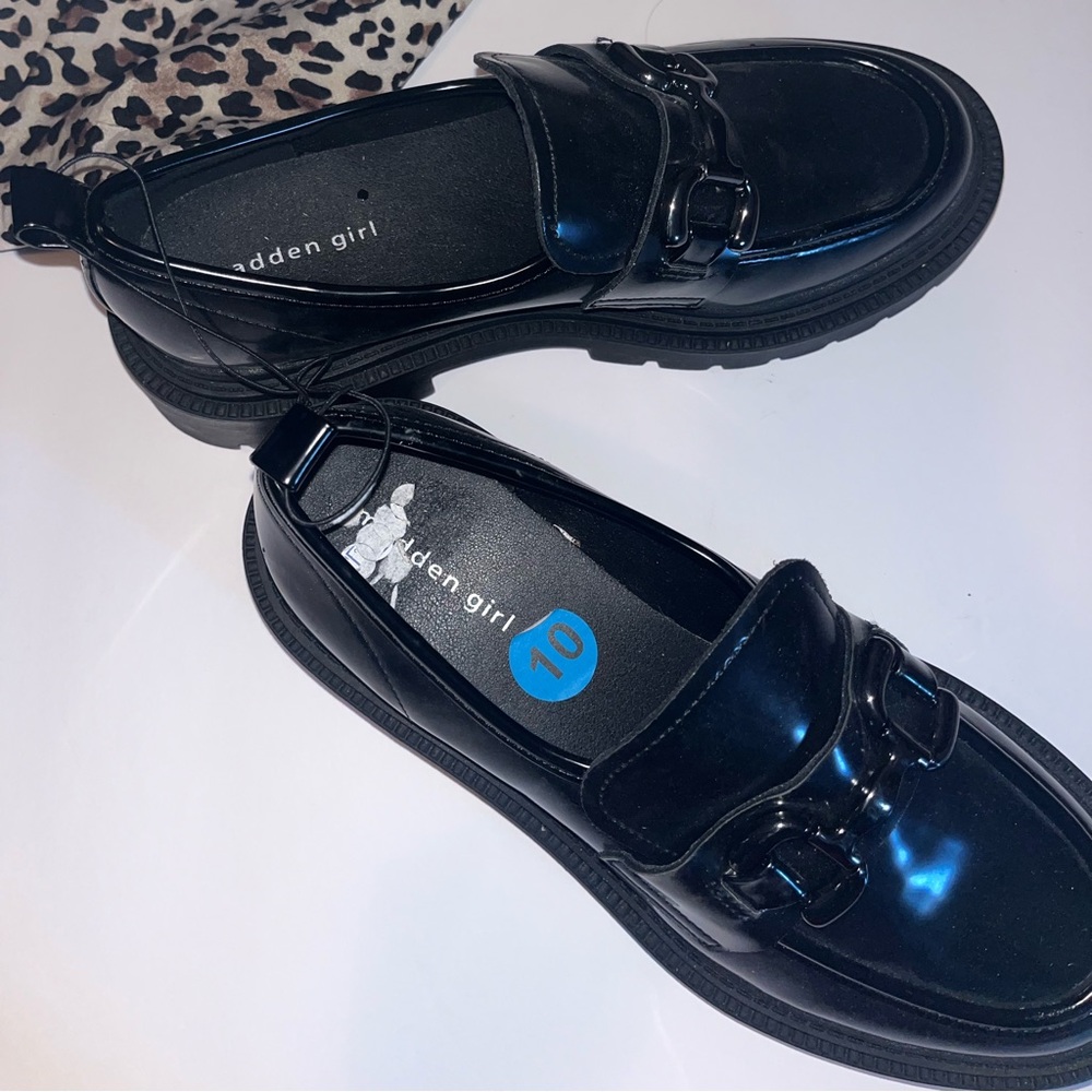 Madden Girl black platforms